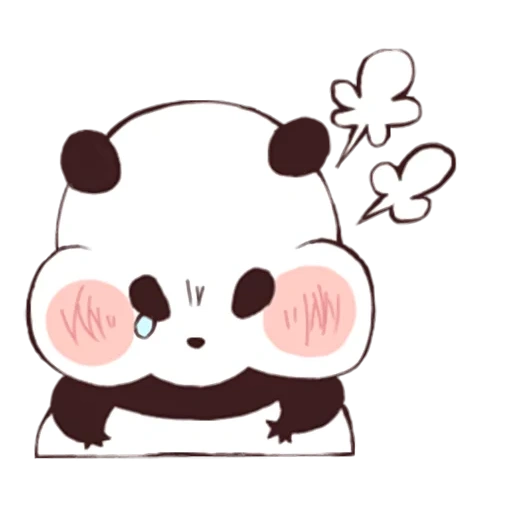 bac de panda, cher chibi panda, les dessins de panda sont mignons, panda dessin mignon, pandochki mignon coréen