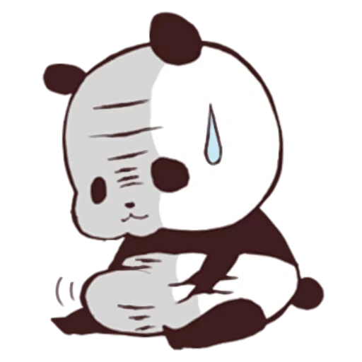 contenedor de panda, panda de mermelada, panda es un dibujo dulce, los dibujos de panda son lindos, pegatinas chibi panda