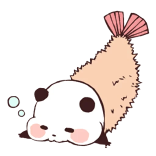 panda bin, chibi panda, yururin panda, panda adalah gambar yang manis, gambar panda yang indah