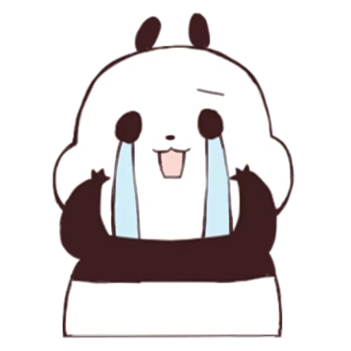 yururin panda, panda adalah gambar yang manis, panda menggambar lucu, gambar panda yang indah, pandochki lucu korea