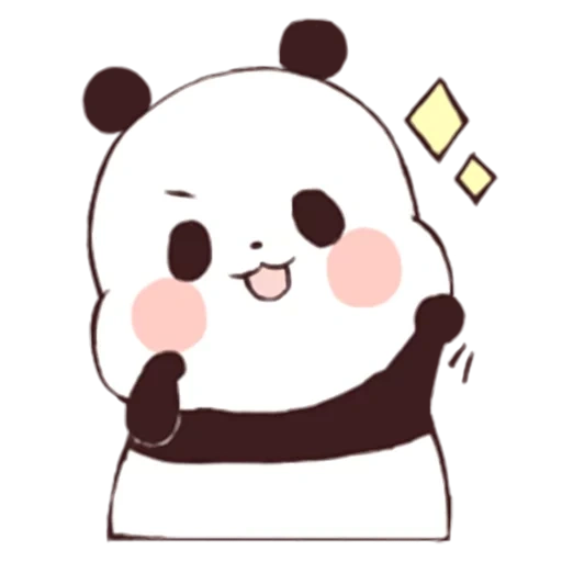 chibi panda, panda è cara, panda è un dolce disegno, i disegni di panda sono carini, pandochki carino coreano