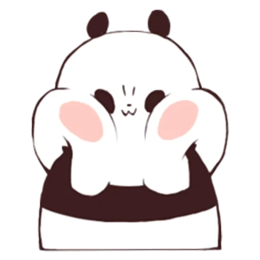 panda è un dolce disegno, i disegni di panda sono carini, panda disegno carino, disegni di kawaii carini, bella panda coreana
