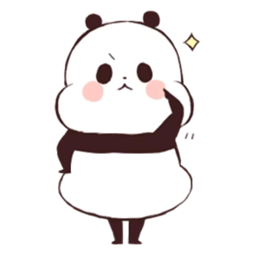 kawai, süße panda, das bild von cavai, panda niedliche muster, panda muster niedlich