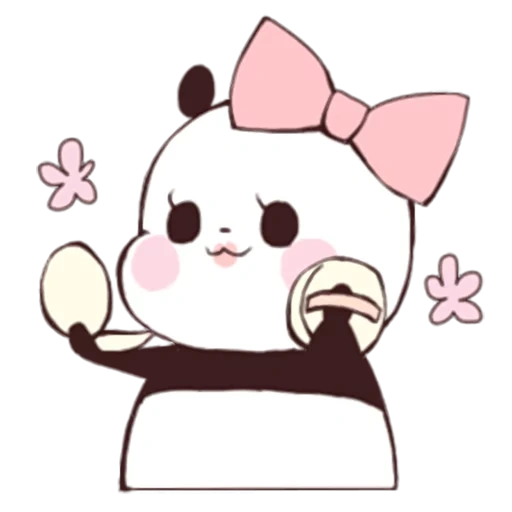 kawaii, panda è cara, panda è un dolce disegno, i disegni di panda sono carini, kawaii chibi panda