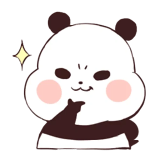 panda fofo, padrão fofo panda, padrão de panda fofo, panda coreano adorável, panda versão coreana fofa
