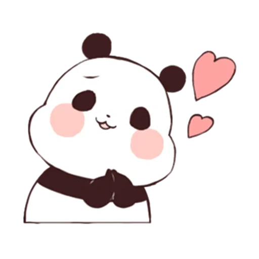 panda è cara, kawaii panda, i disegni di panda sono carini, pandochki carino coreano, disegni carini schizzo panda