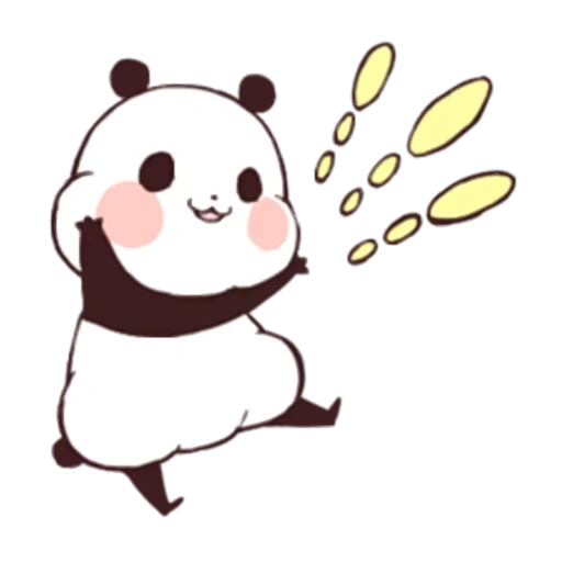 panda è cara, cara panda chibi, panda è un dolce disegno, i disegni di panda sono carini, panda disegno carino