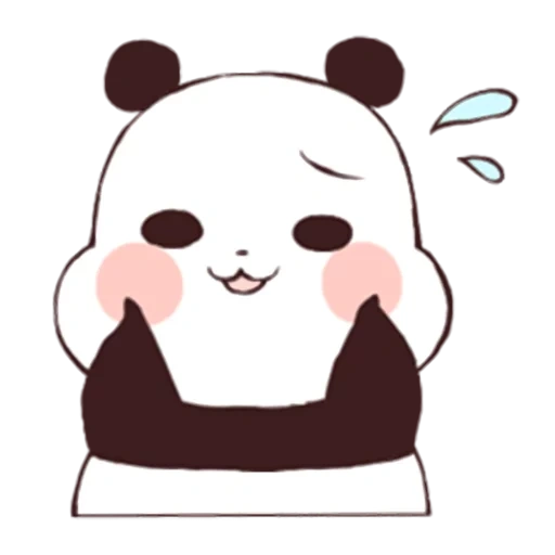 immagine, panda è cara, panda è un dolce disegno, i disegni di panda sono carini, panda disegno carino
