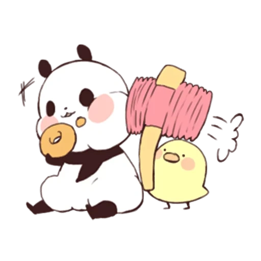 чиби панда, панда милая, панда милая рисунок, милые рисунки панды, милые рисунки кавай