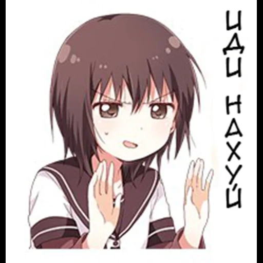 тян, аниме, yuru yuri, аниме юри, девушки аниме