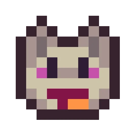 pixels, pixel cat, graphiques en pixels, pixel de chat du nouvel an, monpipshina microcraft