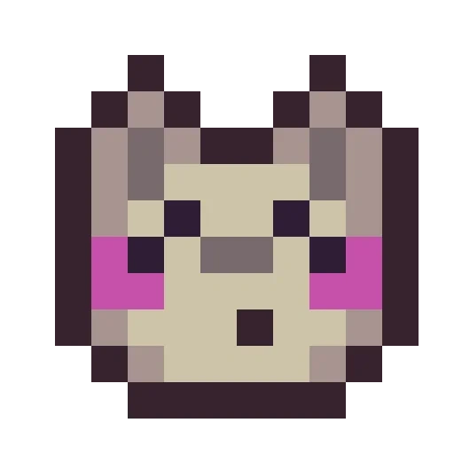 pixel cat, pixel pig, pixel head, big cat pixel, pixel cardboard cat