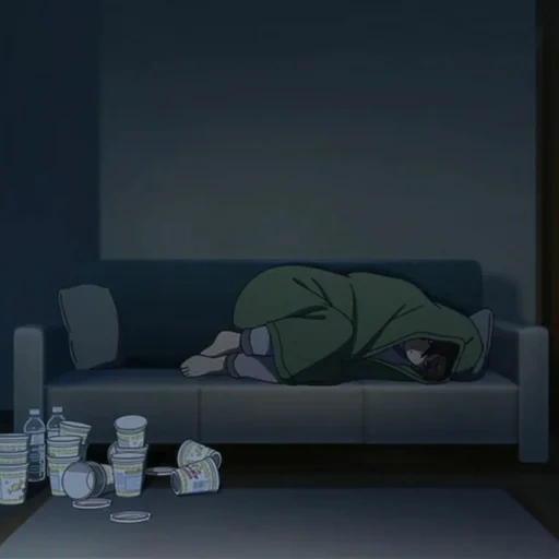 аниме, темнота, аниме темное, грустные аниме, аниме эстетика депрессия