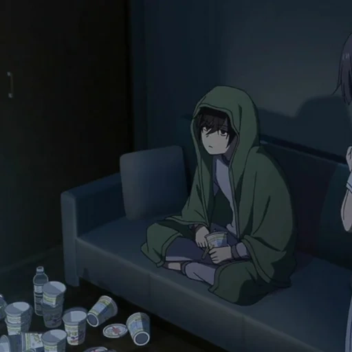 рисунок, шарлотта, грустные аниме, очень грустные аниме, шарлотта отосака депрессия