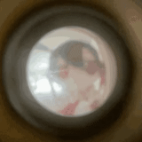 magnifying glass, small hole, people, titan channel, portal eye
