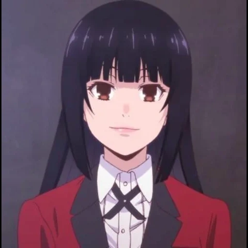 kakegurui, yumeko jabami, kakegurui yumeko, kegembiraan gila dari yumko, kakegurui yang gila