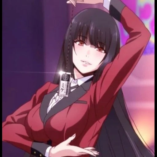 kakegurui, yumeko jabami, yumco jabes, excitação louca de yumko, kakegurui yumeko jabami