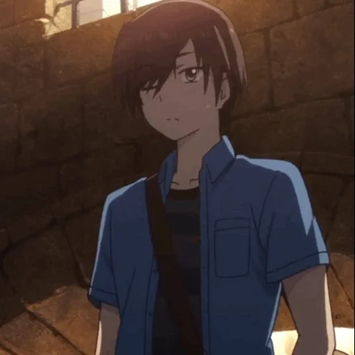 animação, dagu yu, menino anime, personagem de anime, personagem de anime do outro lado do vidro