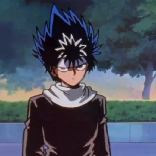 hiei, animation, lovely cartoon, anime boy, cartoon characters