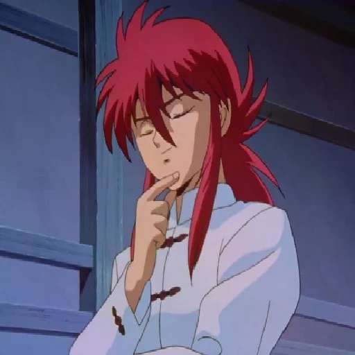 yoko kurama, yuyu hakusho, cartoon characters, yuyu villain on the river, kurama yuyu