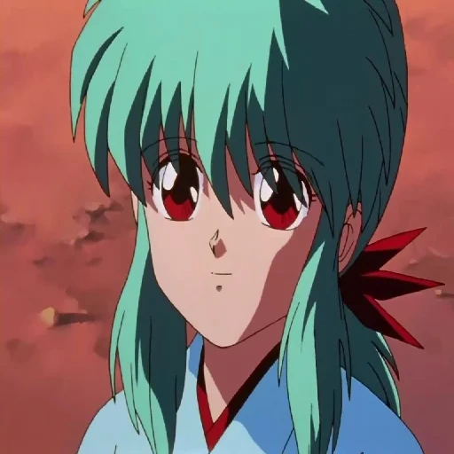 yuyu hakusho, anime girl, cartoon characters, feather hei xiuyu jinna, yukina yu yu hakusho