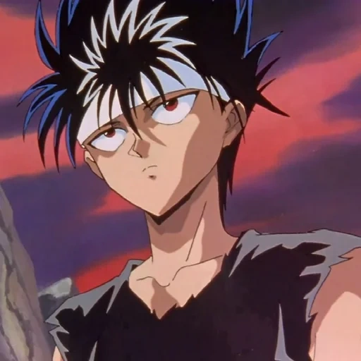 hiei, anime, hieya hakushu, heei jaganshi, personagens de anime