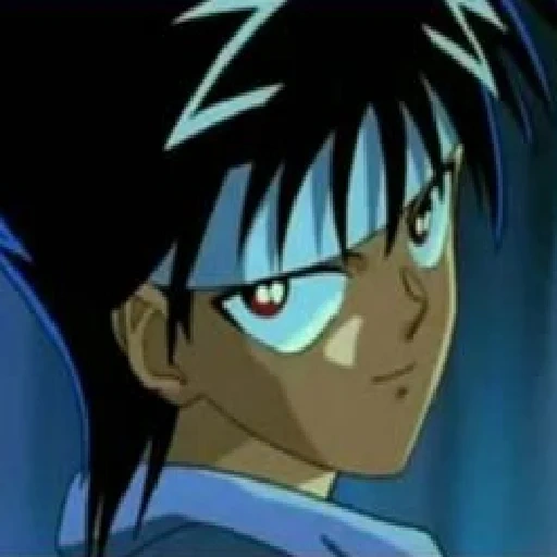 animation, hiei animation, yuyu hakusho, cartoon characters, a report on the rampage of animation spirit
