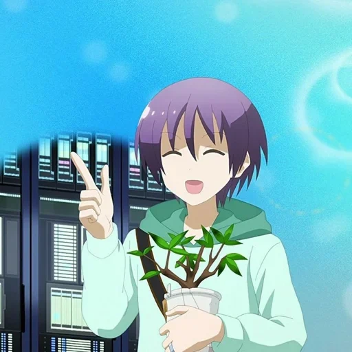 наса аниме, аниме цветы, персонажи аниме, tonikaku kawaii episode 1