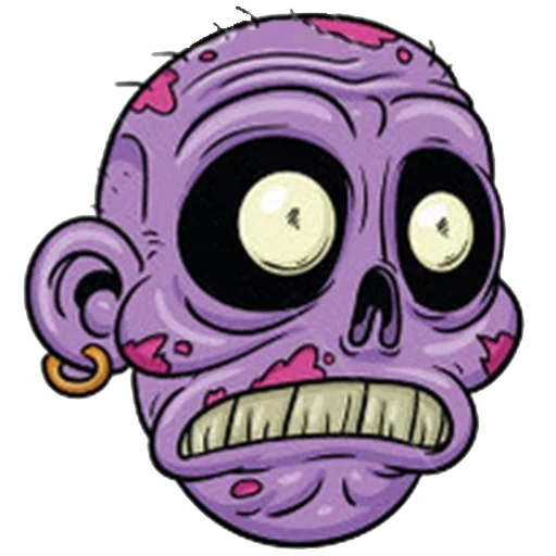 scull, zumbi, cabeça de zumbi, desenho de zumbi, zumbis de desenhos animados