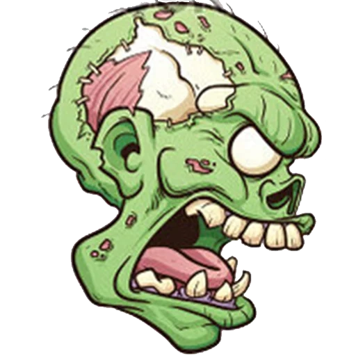 zombie head, zumbi witsappa, cartoon de zumbis dos focinhos, a cabeça de um zumbi alegre, zumbi de cabeça de desenho animado