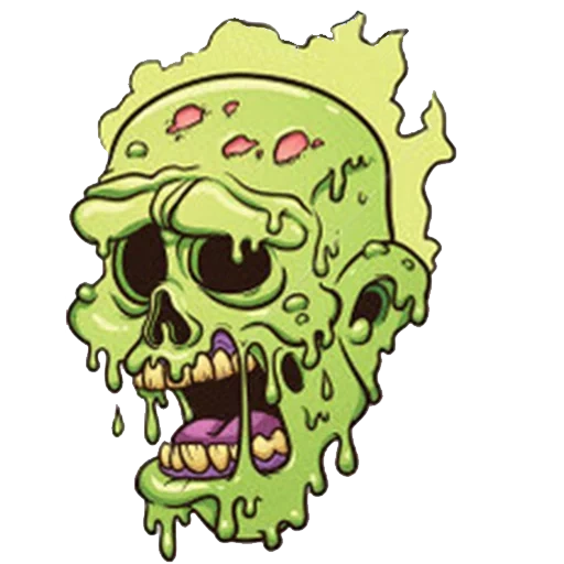 zumbi, zumbis do crânio, zombie head, cartoon de zumbis dos focinhos, o rosto do desenho animado zumbi