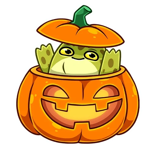 zhabka, calabaza, halloween de calabaza, caricatura de calabaza de halloween