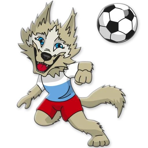 zabivaka, zabivaka, autocollants au sol, coupe du monde de football 2018 zabivaka