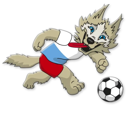 zabivaka, autocollants au sol, coupe du monde de football 2018 zabivaka