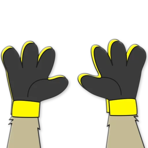 перчатки, защитные перчатки, перчатки мультяшный, перчатки мультяшная, рабочие перчатки вектор