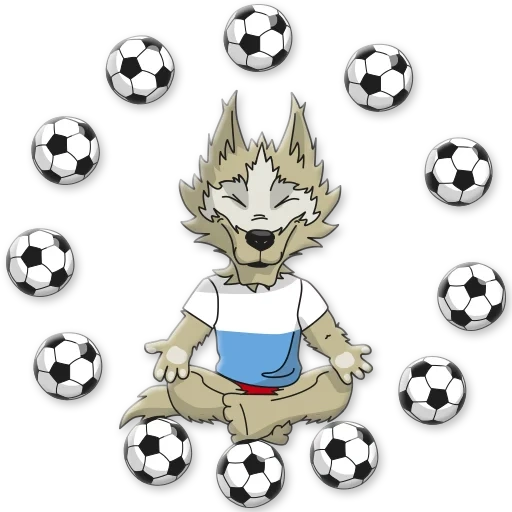 zabivaka, zabivaka, pak zabivaka, wolf zabivaka symbol of the world cup