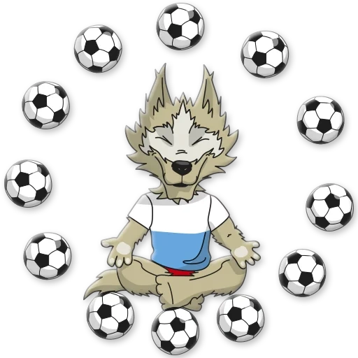 zabivaka, zabivaka, pak zabivaka, símbolo de wolf zabivaka de la copa mundial