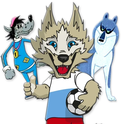 zabivaka, et zabivaka, le loup du sabot, autocollants au sol