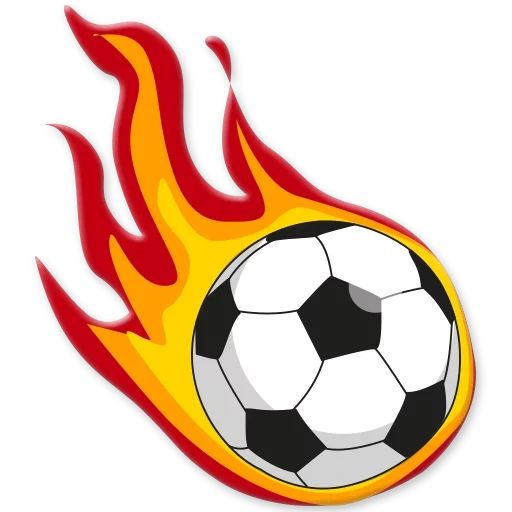 calcio, emblema del calcio, vettore di sfere in fiamme, vettore palla di fuoco, logo del calcio