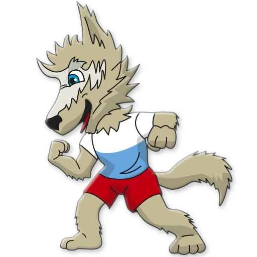 zabivaka, zabivaka, ground stickers, the wolf of the clog is a symbol
