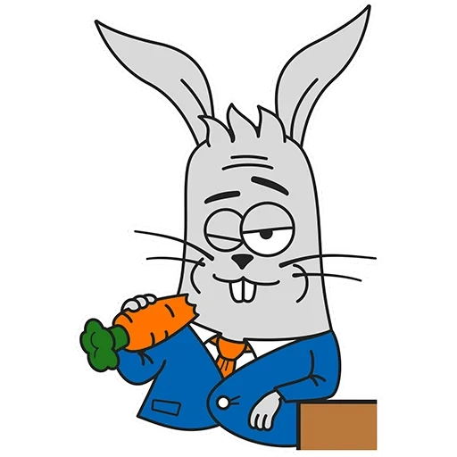 ii, korokovkin, stickers for telegram, stickers rabbit chaos, stickers rabbit