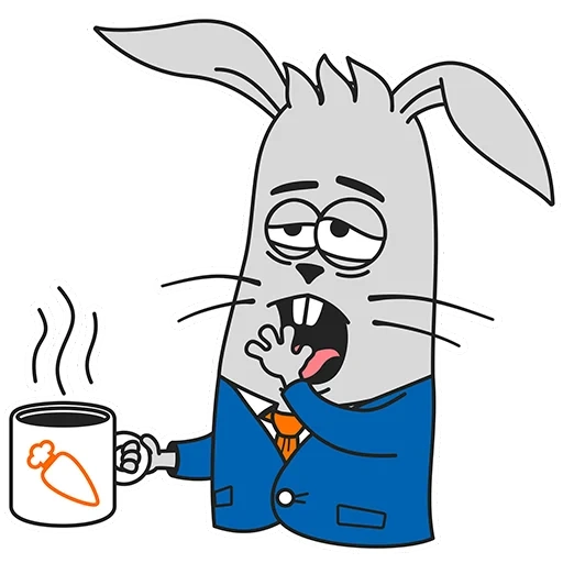 ii, korokovkin, stickers, telegram stickers, stickers rabbit chaos