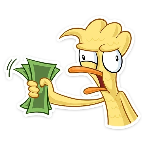 pato, dinheiro, duck zak