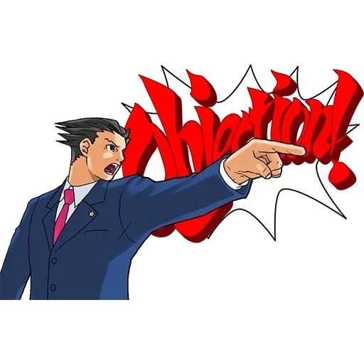 ace attorney, ace attorney objection, ace lawyer phoenix wright, objection ace attorney meme, ace lawyer phoenix object