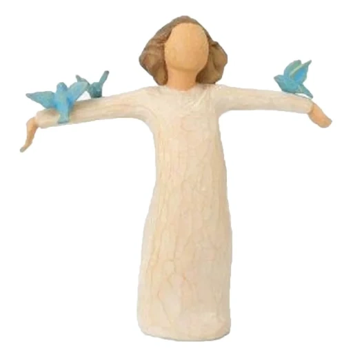 statuetta-gnomo, angeli angeli, statuetta in legno di salice, salice happy puppet, statuetta senza volto in salice