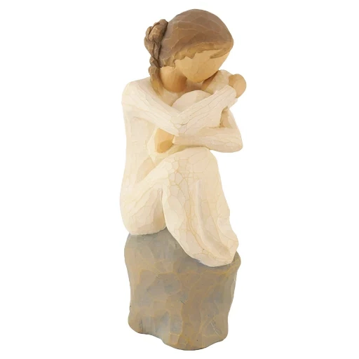 statuetta-gnomo, statua di susan lodi, scultura di salice, statuetta promessa salice 23cm, statuetta di salice angelo custode