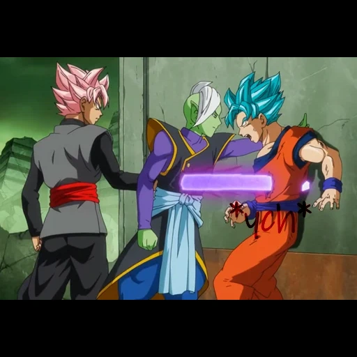 bilus vs goku, dragon ball, wukong black zamasu, zeno zamasu fusion, dragon ball chao