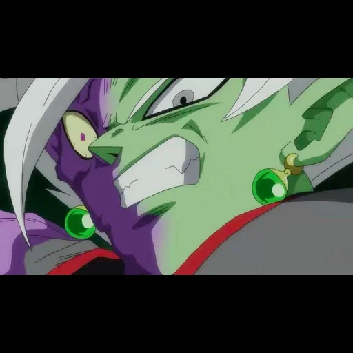 fusion zamasu, dragon ball, corrupled zamasu, half corrupted zamasu, dragon ball bp hereda héroe