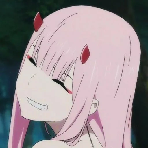 zero two, франкс аниме, милый во франксе, милый во франксе 002, любимый во франксе 002 улыбка