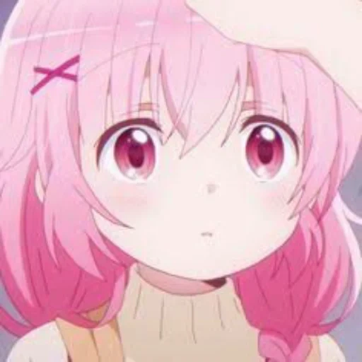 аниме кавай, каоруко моэта, розовое аниме, персонажи аниме, anime girl kawaii
